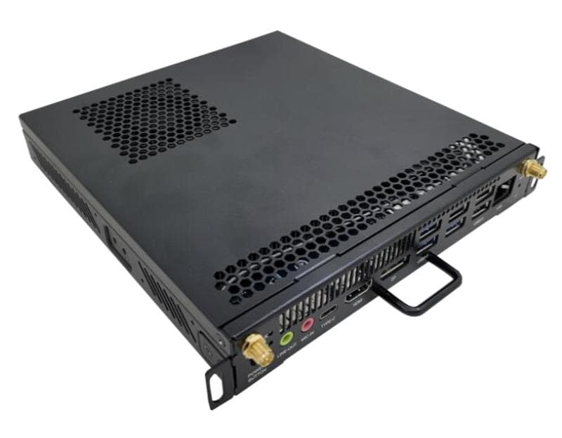 Hikvision DS-D5AC12T5-8S2 OPS Module, Intel UHD Graphics 750, support 4K resolution, Support M.2 nvme, 4 USB 3.0 ports, 2 USB2.0 ports, 1 HDMI port, 1 DP interface1 Type-C port, TPM 2.0, Wi-Fi IEEE 802.11 a/b/g/n/ac/ax (Wi-Fi 6)